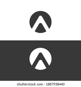 Letter A Initial Abstract Logo Design  .