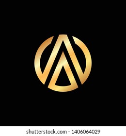 Letter / Initial AW logo design