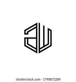 Plantilla de diseño de icono del logotipo inicial de la carta.