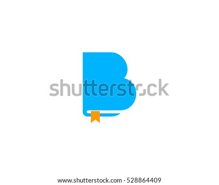 Letter Initial B Book Logo Design Template