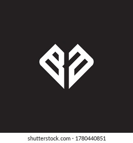 Carta Plantilla de diseño de iconos iniciales del logotipo BA.