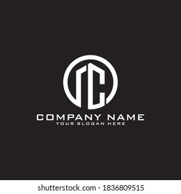 Letter Initial C logo icon design template.
