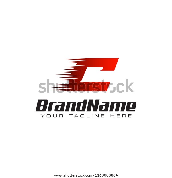 Letter Initial C\
Speed Logo Design\
Template