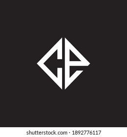 Letter Initial CE logo icon design template.