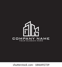 Carta Plantilla de diseño de icono inicial del logotipo CS.