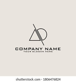 Letter Initial DD Logo Symbol Design Vorlage.