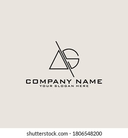 Letter Initial DS logo icon design template.