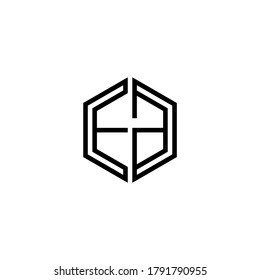 Letter Initial EA logo icon design template.