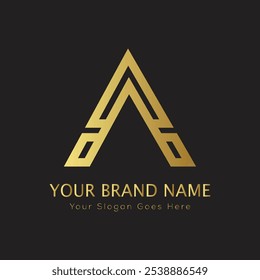 Letra Inicial Un elegante logotipo de lujo con monograma 
