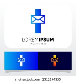 Letter I Initial Email Message Logo Design Vector Icon Graphic Emblem Illustration 