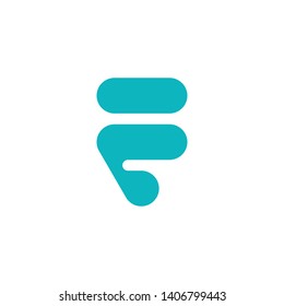 Letter / Initial F logo design