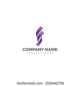 Letter Initial F Logo Design Template
