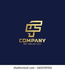Letter Initial F logo Template for company