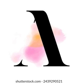 A Letter Initial Feminine Pink Brand Logo Design	
