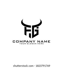 Letter Initial FG logo icon design template.