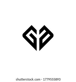 Carta Plantilla inicial de diseño de iconos de logotipo GA.	
