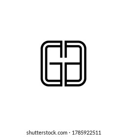 Letter Initial GA logo icon design template.