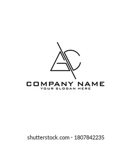 Plantilla de diseño de icono del logotipo inicial de GC de la carta.