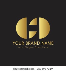 Letra inicial H elegante logotipo de lujo del monograma 
