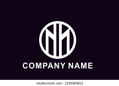 Letra vector de diseño del logo del Hexagon Hexagon Inicial H