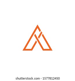 A letter initial icon logo design vector illustration template