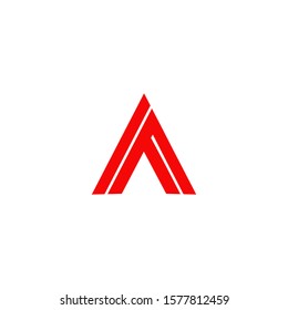 A letter initial icon logo design vector illustration template