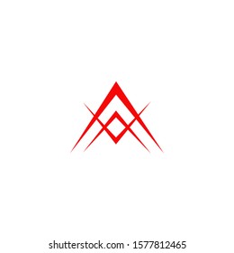 A letter initial icon logo design vector illustration template