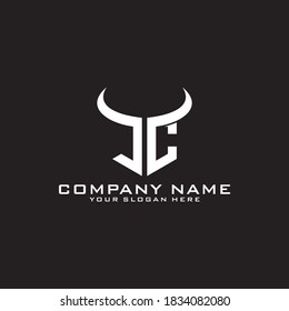Letter Initial JC logo icon design template.