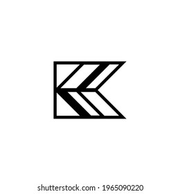  letter initial K logo design vector template