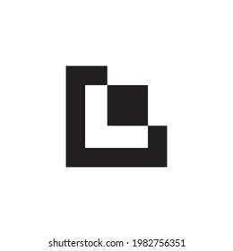 L sqaure minimalistisches Logo-Design