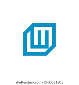 Initial-LM-Logo-Vorlage für Buchstaben