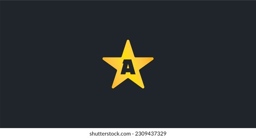 
Letter A initial logo concept inside star symbol or stamp.
can be used as a product icon, various business and artistic activities,

very simple, modern and straight to the point