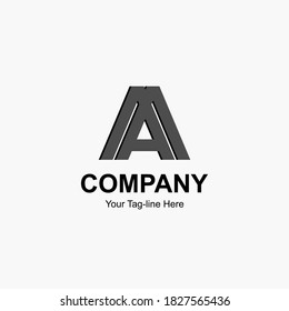 Letter A initial logo design. Modern template design. Vector icon