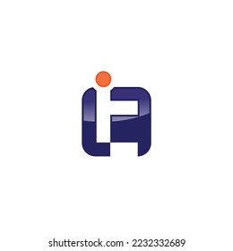 IT letter initial logo design symbol. Vector illustration EPS.8 EPS.10