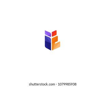letter IT initial logo design template