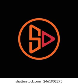 ILUSTRACIÓN VECTORIAL de Plantilla de diseño de logotipo inicial de carta SO