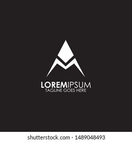 A letter initial logo design vector template