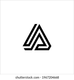 letter initial A logo design vector