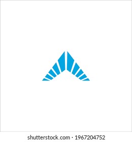 letter initial A logo design vector