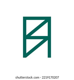 letter AS initial logo design vector template