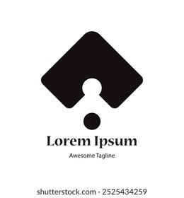 Um arquivo de vetor de design de logotipo inicial de letra