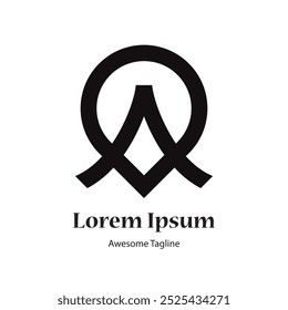 A letter initial logo design vector file