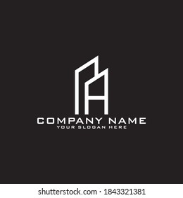Letter Initial A logo icon design template.