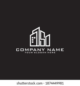 Plantilla de diseño de icono del logotipo inicial del SO de la carta.