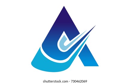 Letter Initial A Logo Template