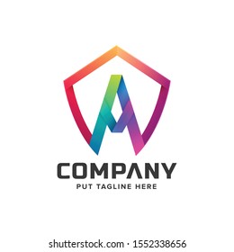 Letter Initial A logo Template for company