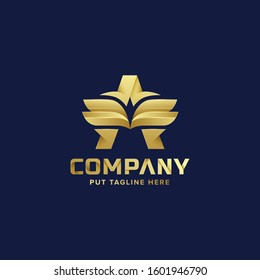 Letter Initial A logo Template for company