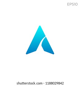 A letter initial logo template download file in eps10