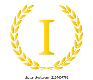 Letter I Initial Luxurious Brand Logo Template