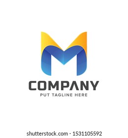Letter Initial m logo Template for company